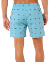 The Rip Curl Mens Fun Times Volley Shorts in Blue Lagoon