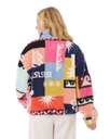 The Rip Curl Womens Keepsakes From Waikiki Polar Fleece Jacket in Multi Colour