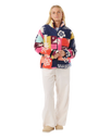 The Rip Curl Womens Keepsakes From Waikiki Polar Fleece Jacket in Multi Colour