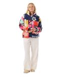 The Rip Curl Womens Keepsakes From Waikiki Polar Fleece Jacket in Multi Colour