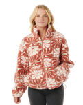 The Rip Curl Womens Artist Of The Search Ty Williams Polar Fleece Jacket in Brick