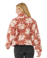 The Rip Curl Womens Artist Of The Search Ty Williams Polar Fleece Jacket in Brick