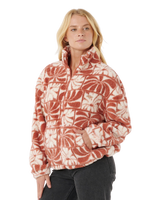 The Rip Curl Womens Artist Of The Search Ty Williams Polar Fleece Jacket in Brick