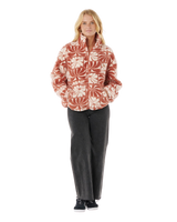 The Rip Curl Womens Artist Of The Search Ty Williams Polar Fleece Jacket in Brick