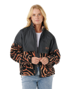 The Rip Curl Womens Keepsakes From Waikiki Anti-Series Polar Fleece Jacket in Black
