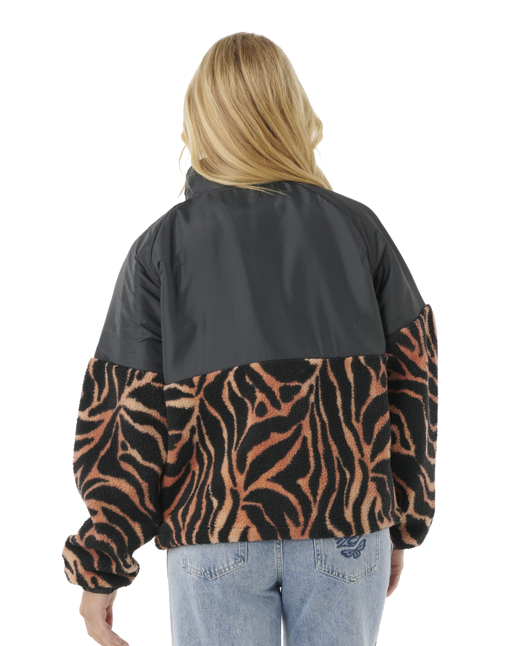 The Rip Curl Womens Keepsakes From Waikiki Anti-Series Polar Fleece Jacket in Black