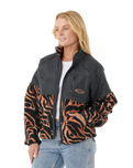 The Rip Curl Womens Keepsakes From Waikiki Anti-Series Polar Fleece Jacket in Black