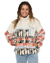 The Rip Curl Womens Artist Of The Search Oceanic Polar Fleece Jacket in Beige