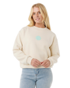 The Rip Curl Womens Icons Of Surf Sweatshirt in Shell