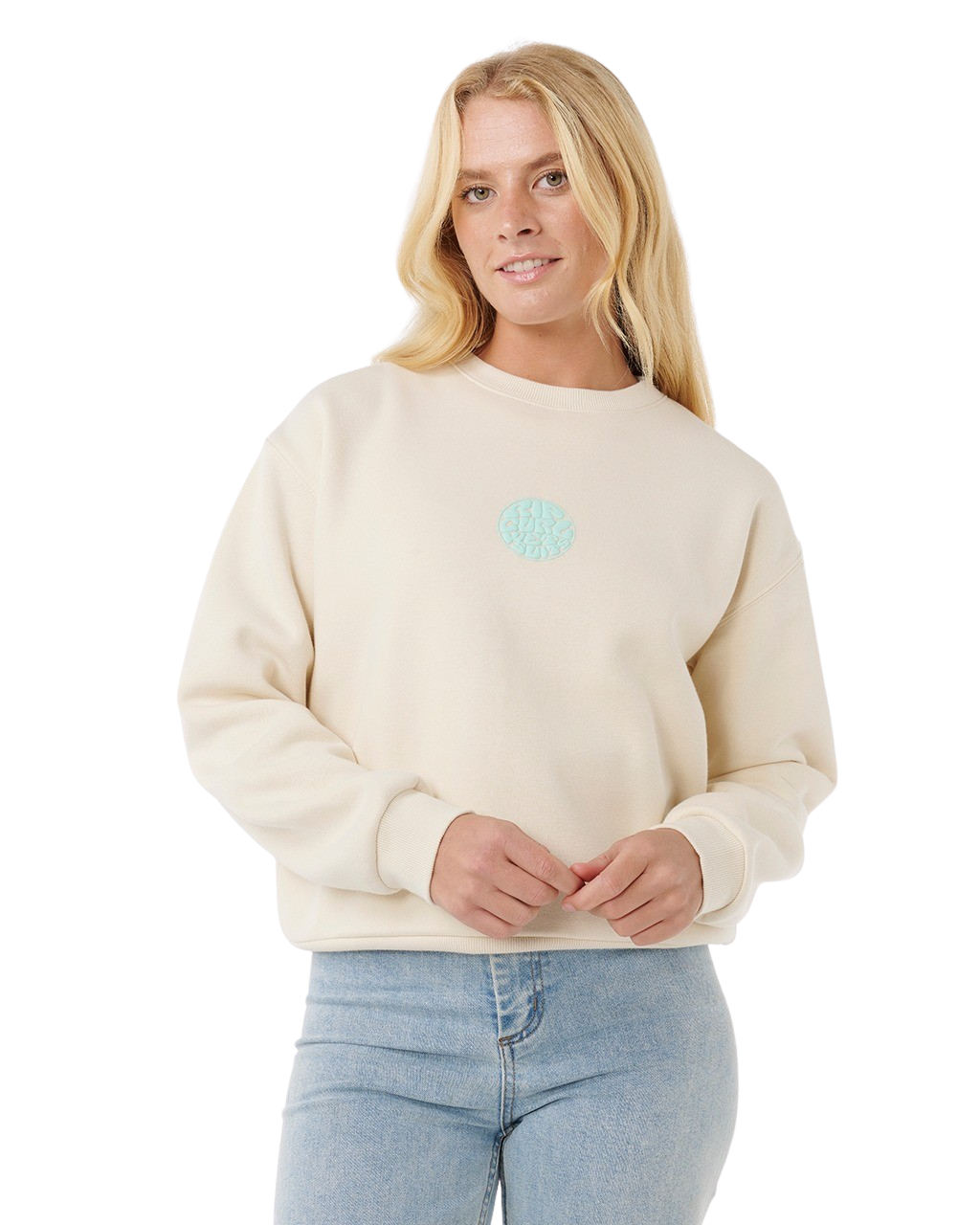 The Rip Curl Womens Icons Of Surf Sweatshirt in Shell