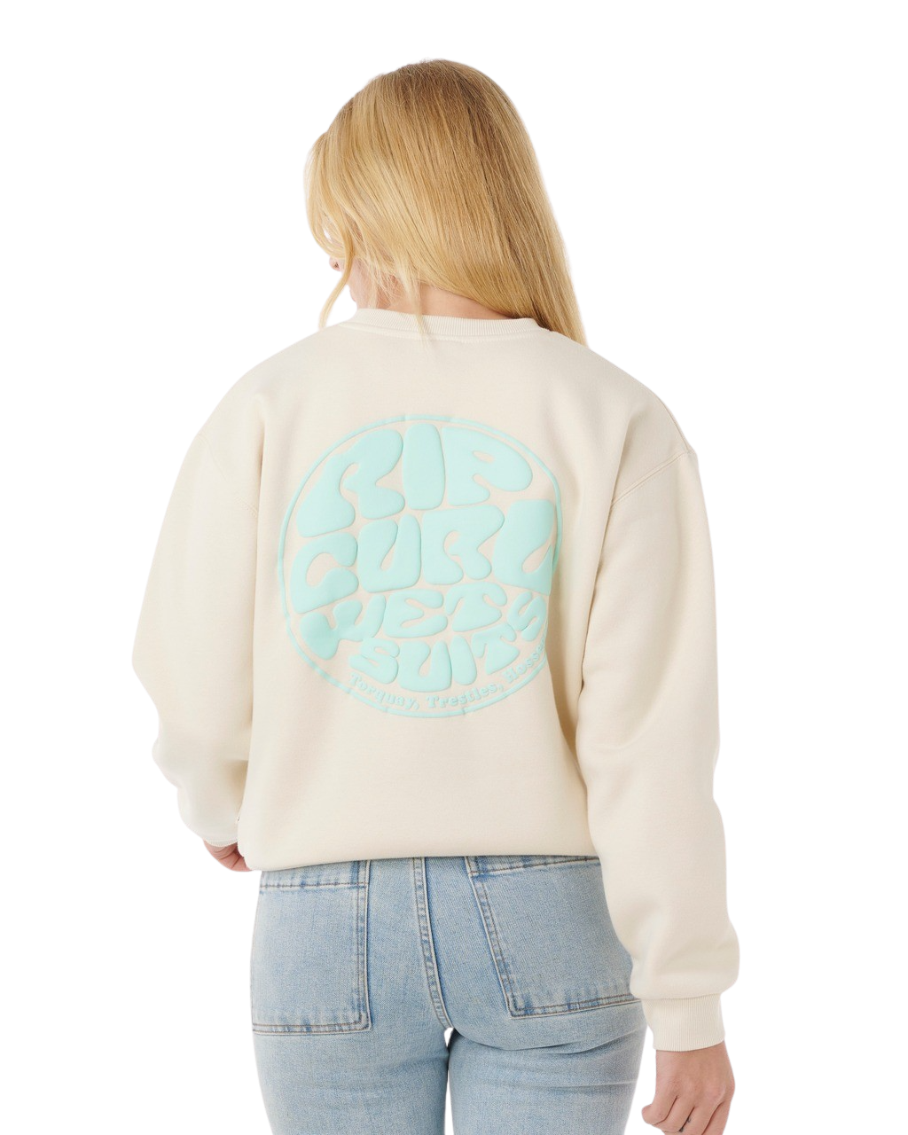The Rip Curl Womens Icons Of Surf Sweatshirt in Shell