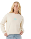 The Rip Curl Womens Icons Of Surf Sweatshirt in Shell