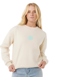 The Rip Curl Womens Icons Of Surf Sweatshirt in Shell