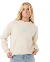 The Rip Curl Womens Icons Of Surf Sweatshirt in Shell