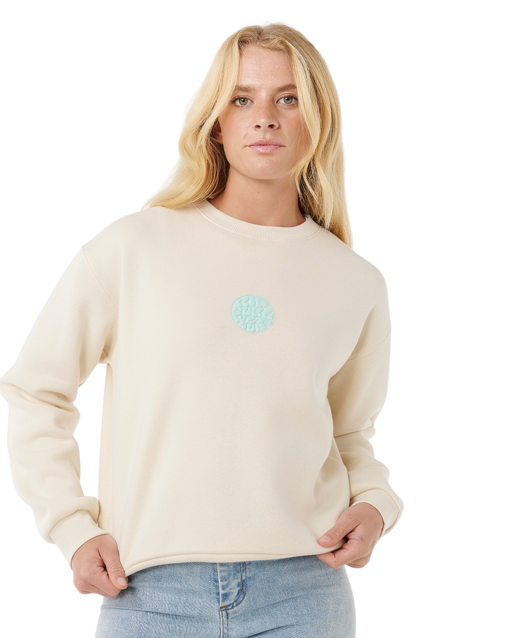 The Rip Curl Womens Icons Of Surf Sweatshirt in Shell