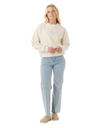 The Rip Curl Womens Icons Of Surf Sweatshirt in Shell