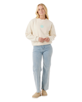 The Rip Curl Womens Icons Of Surf Sweatshirt in Shell