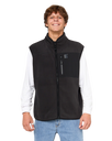 The Rip Curl Mens Search Polar Fleece Gilet in Black