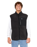 The Rip Curl Mens Search Polar Fleece Gilet in Black