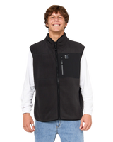 The Rip Curl Mens Search Polar Fleece Gilet in Black