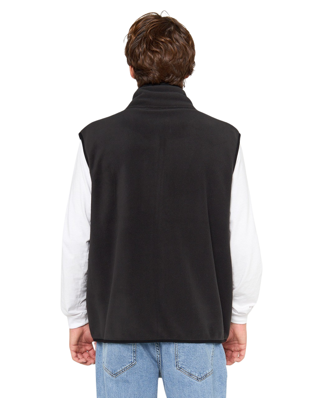 The Rip Curl Mens Search Polar Fleece Gilet in Black