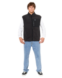 The Rip Curl Mens Search Polar Fleece Gilet in Black