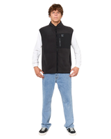 The Rip Curl Mens Search Polar Fleece Gilet in Black