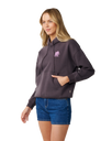 The Rip Curl Womens Surf Puff Heritage Hoodie in Nine Iron