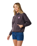 The Rip Curl Womens Surf Puff Heritage Hoodie in Nine Iron