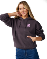 The Rip Curl Womens Surf Puff Heritage Hoodie in Nine Iron