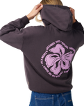 The Rip Curl Womens Surf Puff Heritage Hoodie in Nine Iron