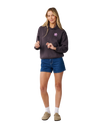 The Rip Curl Womens Surf Puff Heritage Hoodie in Nine Iron
