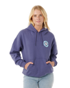 The Rip Curl Womens Surf Puff Heritage Hoodie in Navy