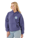 The Rip Curl Womens Surf Puff Heritage Hoodie in Navy