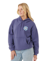 The Rip Curl Womens Surf Puff Heritage Hoodie in Navy