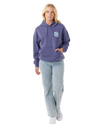 The Rip Curl Womens Surf Puff Heritage Hoodie in Navy