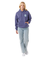 The Rip Curl Womens Surf Puff Heritage Hoodie in Navy