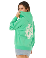The Rip Curl Womens Surf Puff Heritage Hoodie in Green