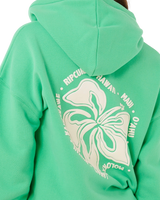 The Rip Curl Womens Surf Puff Heritage Hoodie in Green