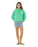 The Rip Curl Womens Surf Puff Heritage Hoodie in Green