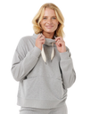 Cosy Hoodie in Grey Marle