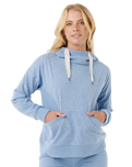Cosy Hoodie in Blue Marle
