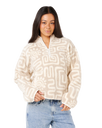 The Rip Curl Sunset 1/4 Zip Fleece Jacket in Bone | Available at Anns Cottage