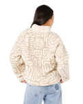 The Rip Curl Sunset 1/4 Zip Fleece Jacket in Bone | Available at Anns Cottage