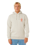 Search Icon Hoodie in Light Grey Marle