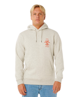 Search Icon Hoodie in Light Grey Marle