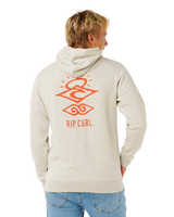 Search Icon Hoodie in Light Grey Marle