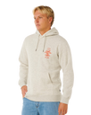 Search Icon Hoodie in Light Grey Marle