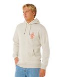 Search Icon Hoodie in Light Grey Marle