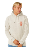 Search Icon Hoodie in Light Grey Marle